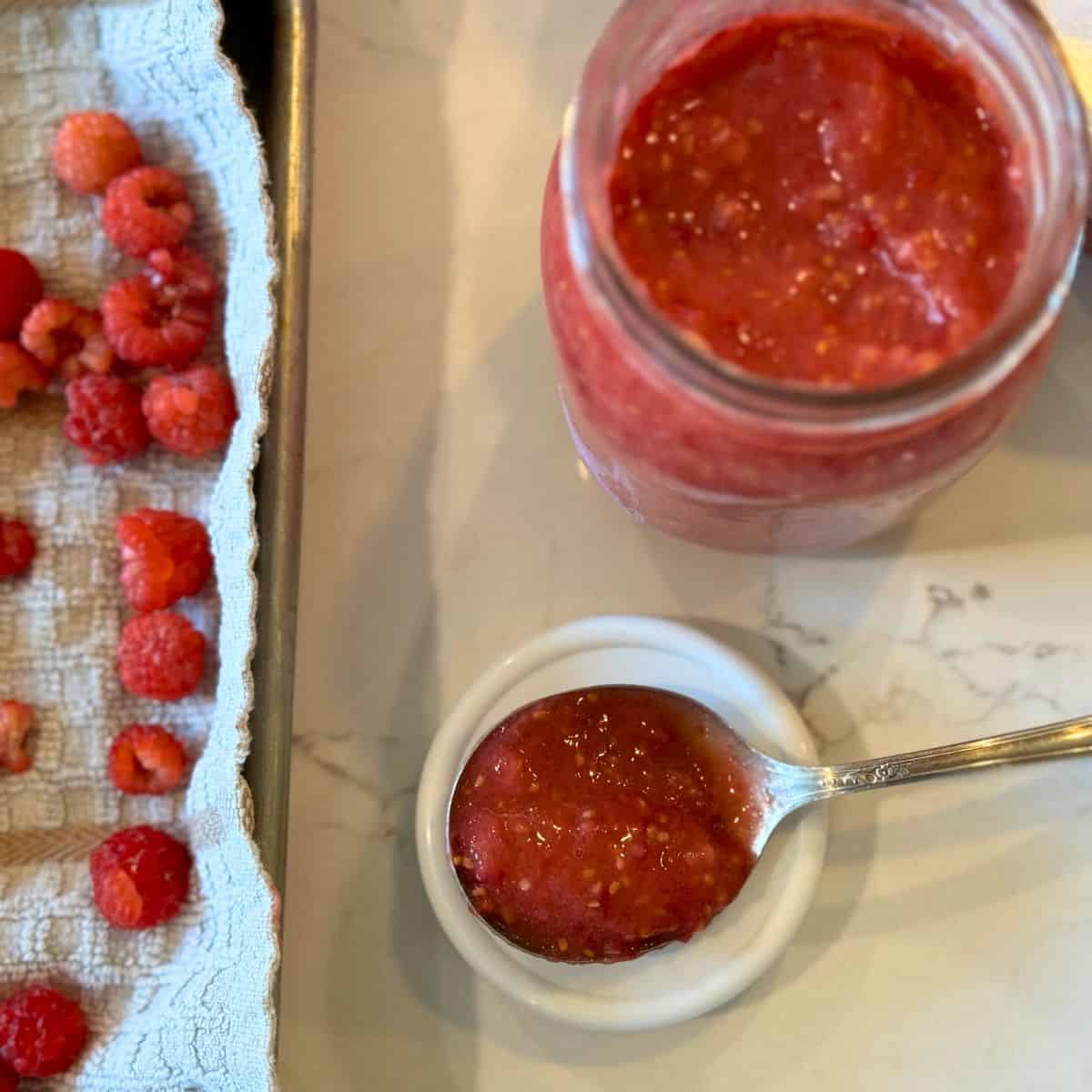 raspberry freezer jam