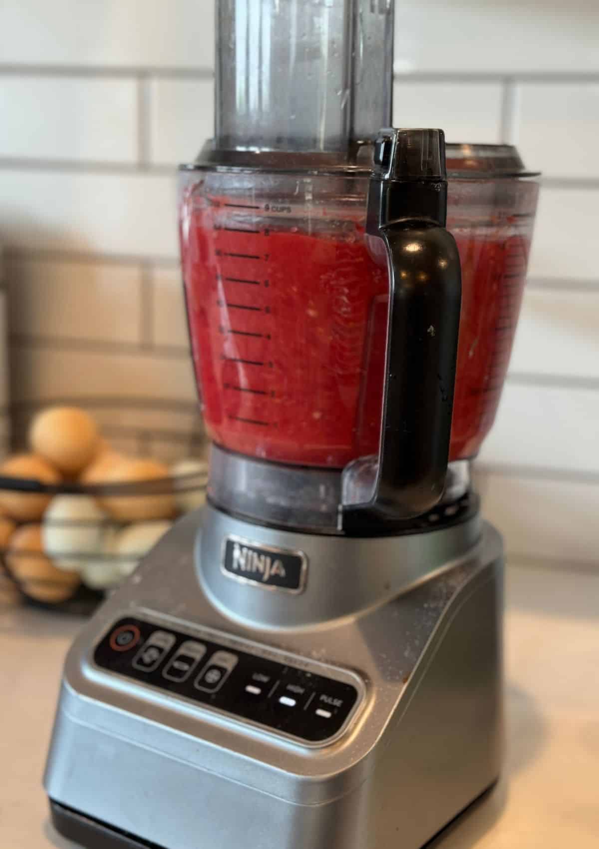 raspberry freezer jam in food processor