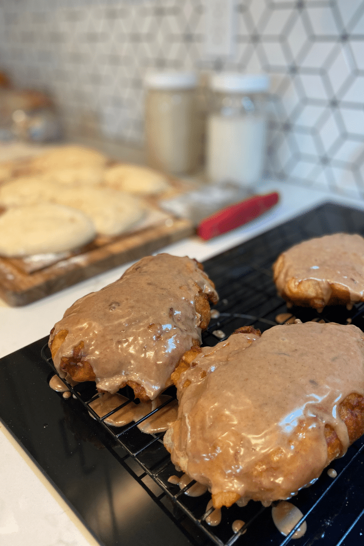 sourdough apple fritters