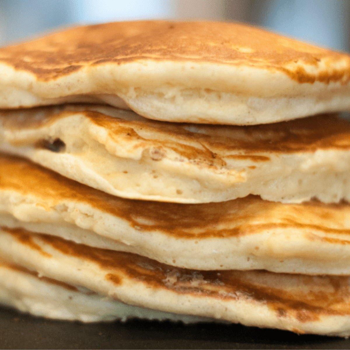 stacked sourdough pancakes