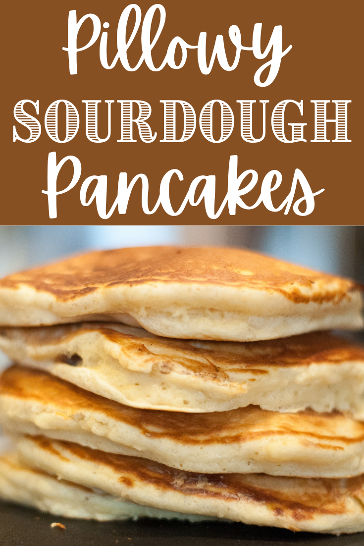 Fluffy Sourdough Pancakes