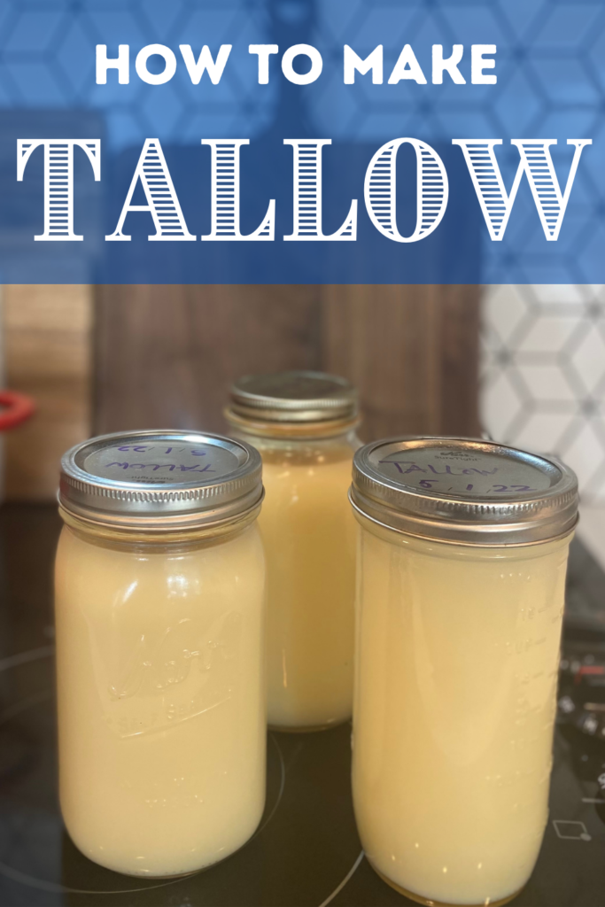 tallow in jars with text