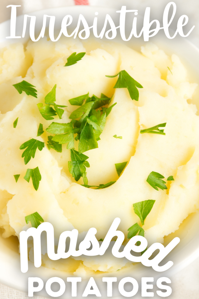 mashed Potatoes and text