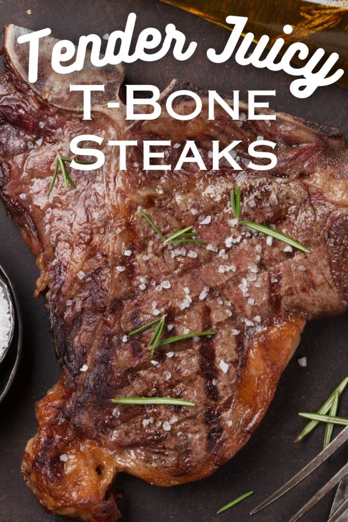 baked t bone steak