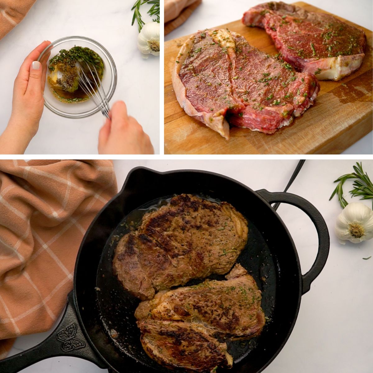 making savory sirloin steaks