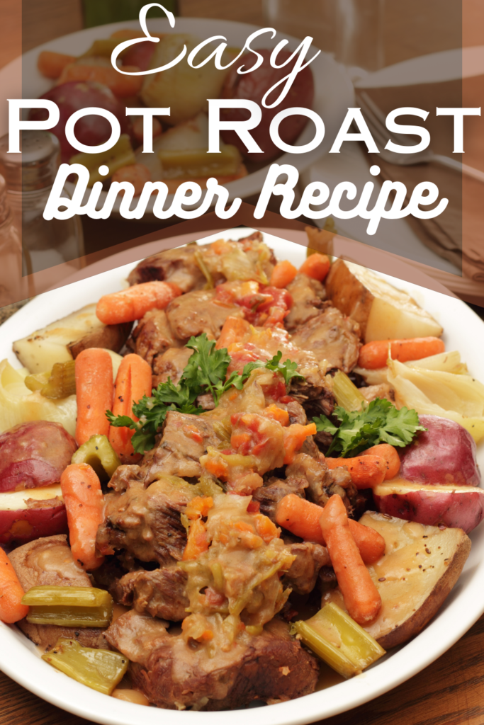 pot roast recipe with text