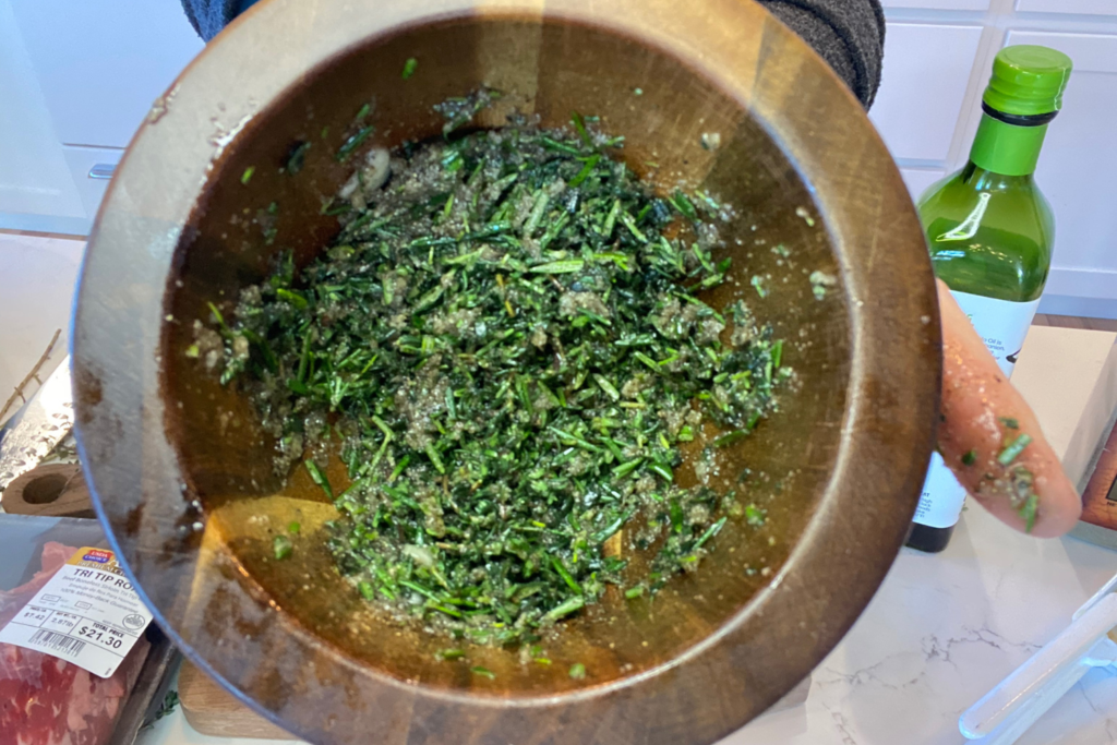 herb paste for tip tip crust