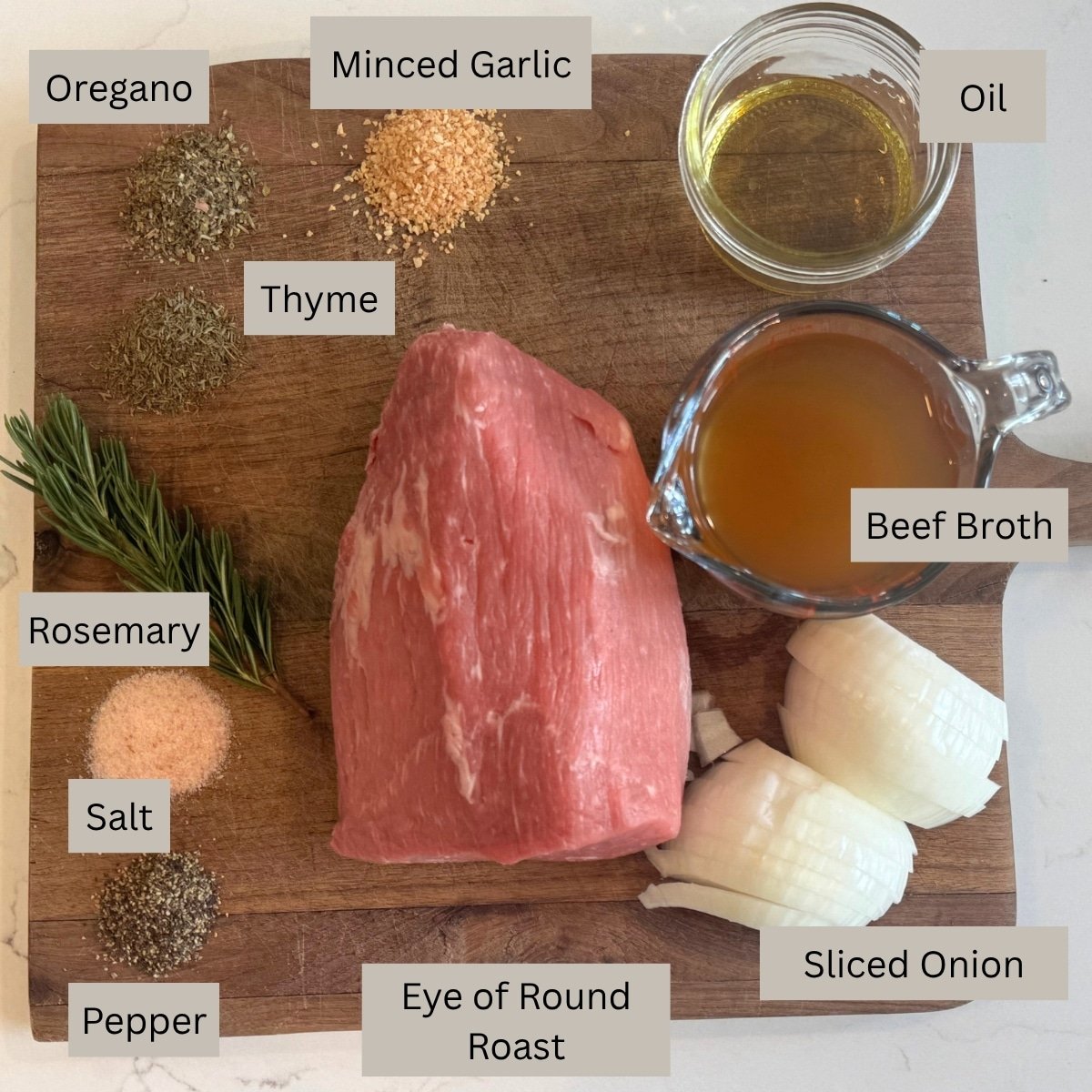 Eye of round roast recipe Ingredients