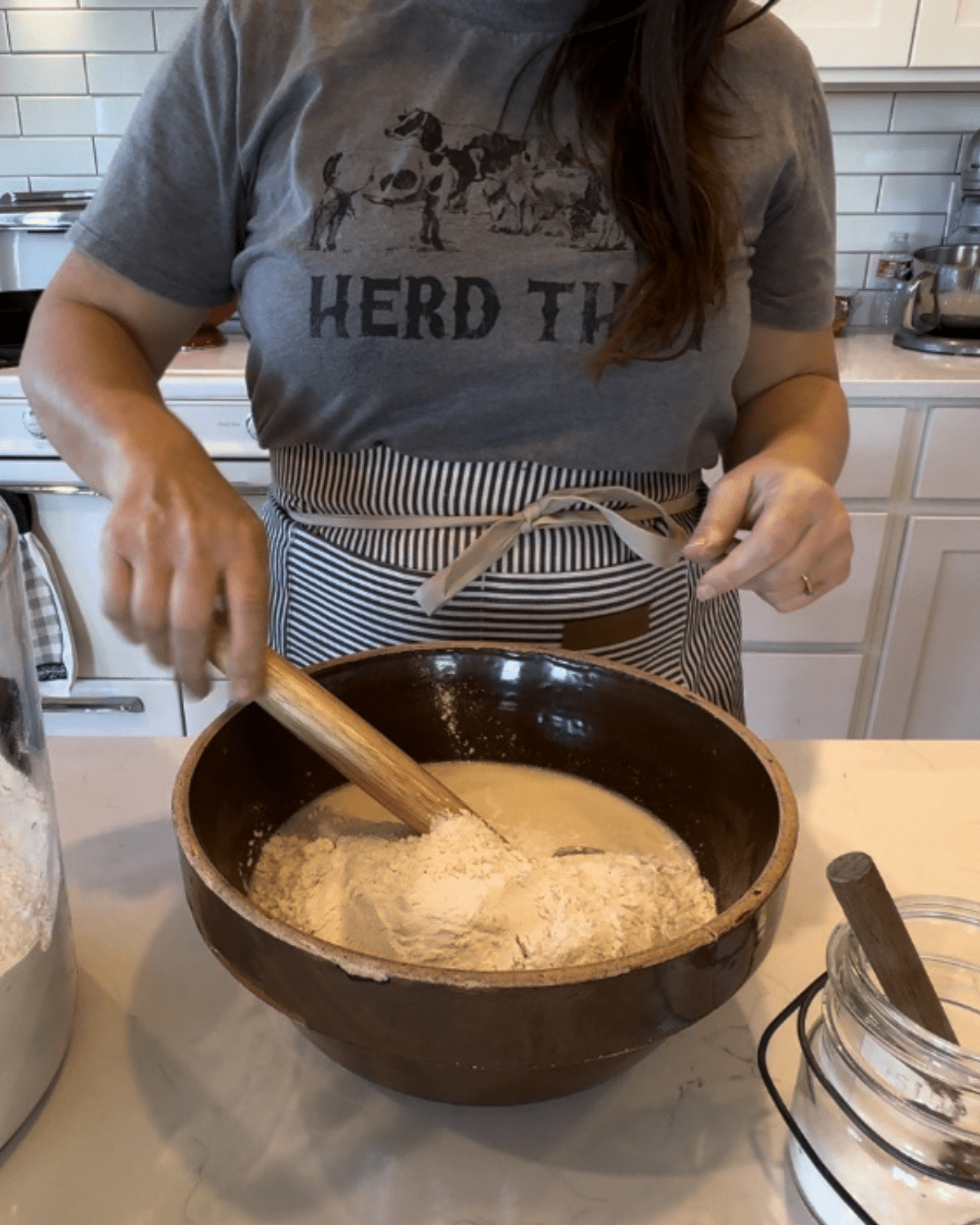 add ingredients to bowl then stir to combine