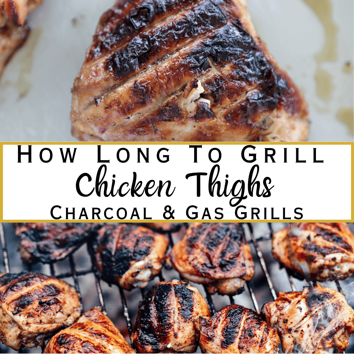 grilled chicken on grill and plate with text