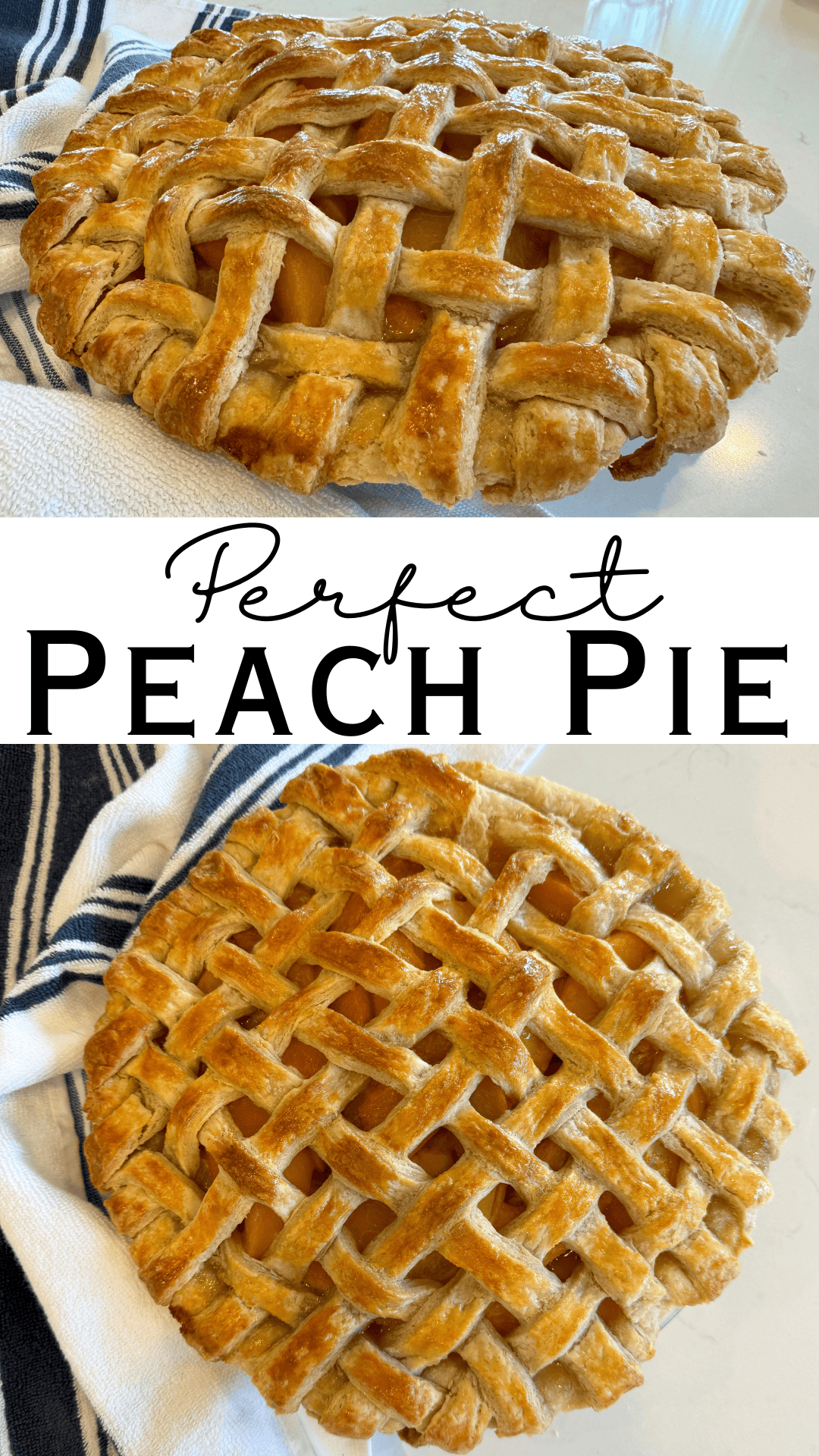peach pie and text