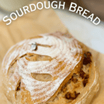 date sourdough bread with text