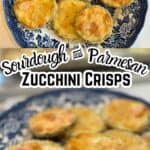 sourdough parmesan zucchini crisps