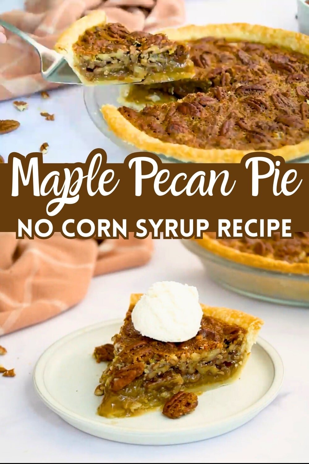 maple pecan pie without corn syrup