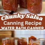 chunky salsa canning recipe easy water bath processing