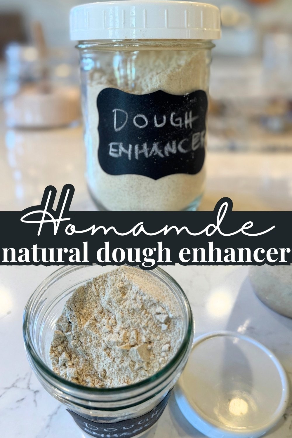 homemade natural dough enhancer with text