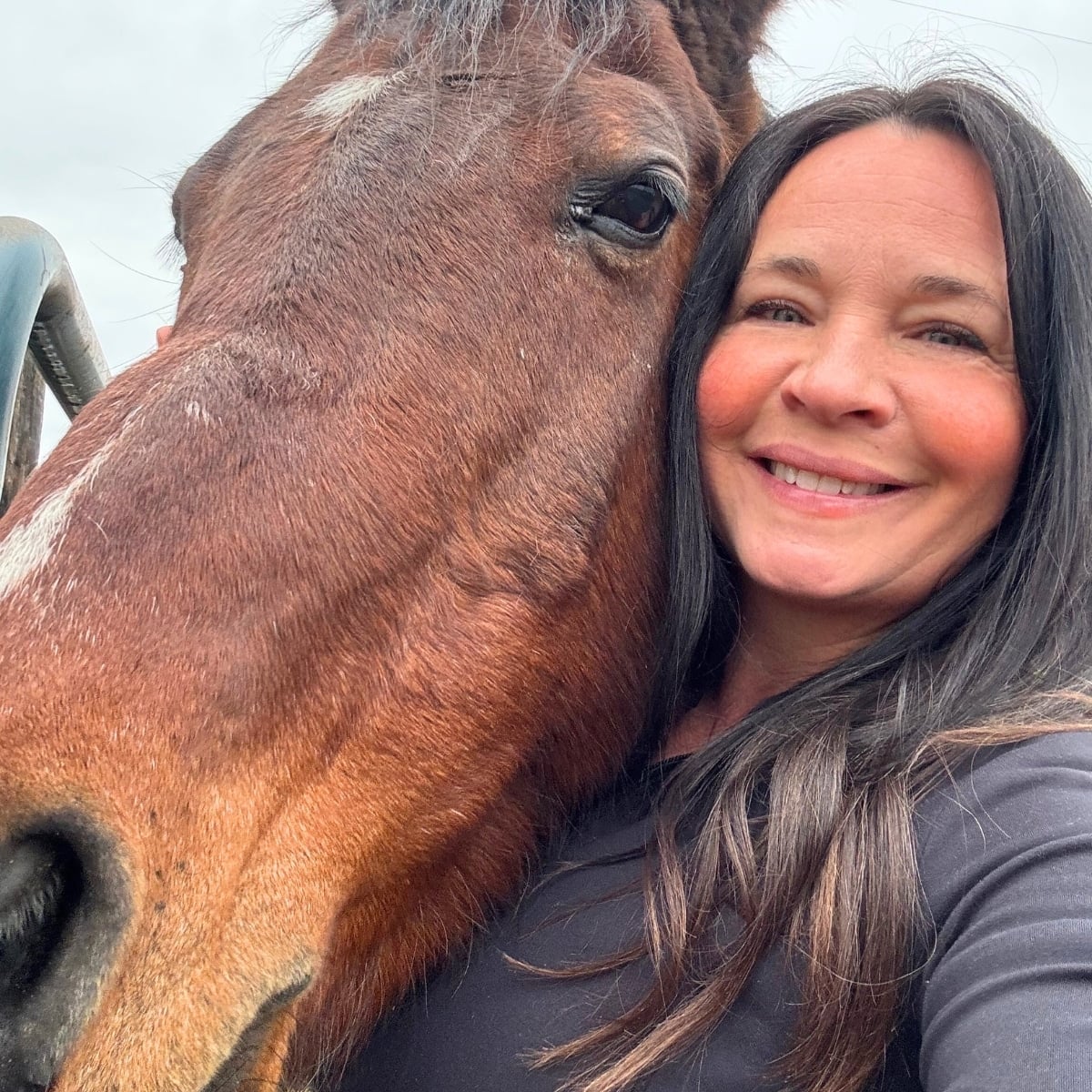 Juliea and Horse, Dude