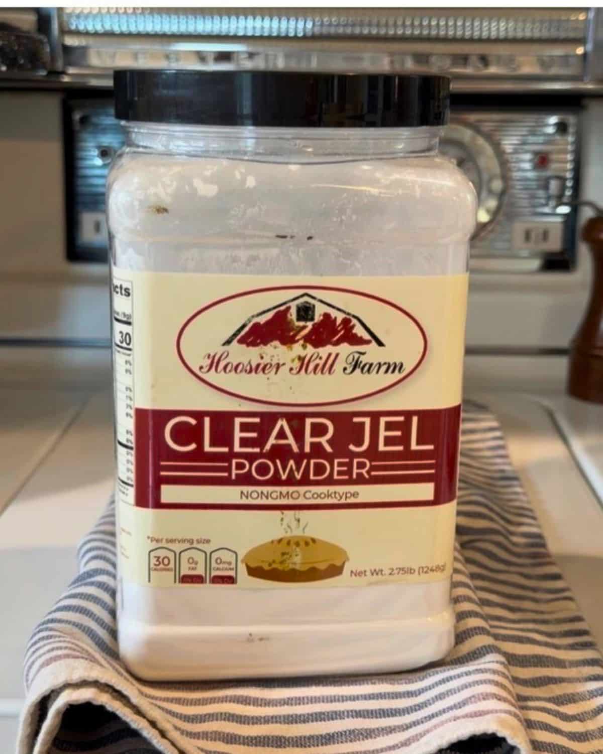 a bottle of clean jel cook type